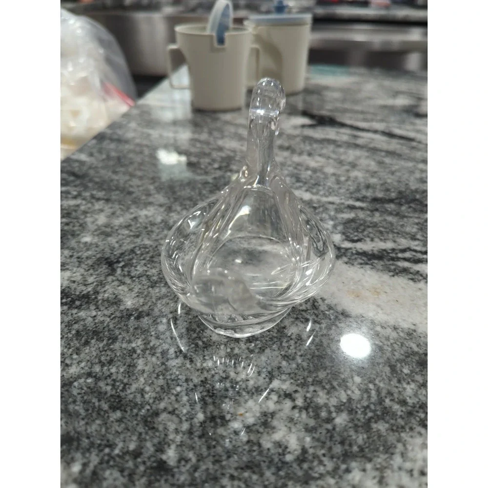 Vtg. Kitsch Clear Lucite Swan Soap Dish Trinket Holder Bathroom/Kitchen 6